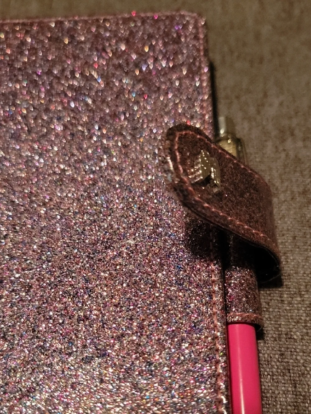 Victoria's Secret Limited Edition Sparkly Pink Angel Wing Notebook with Pen Y2K